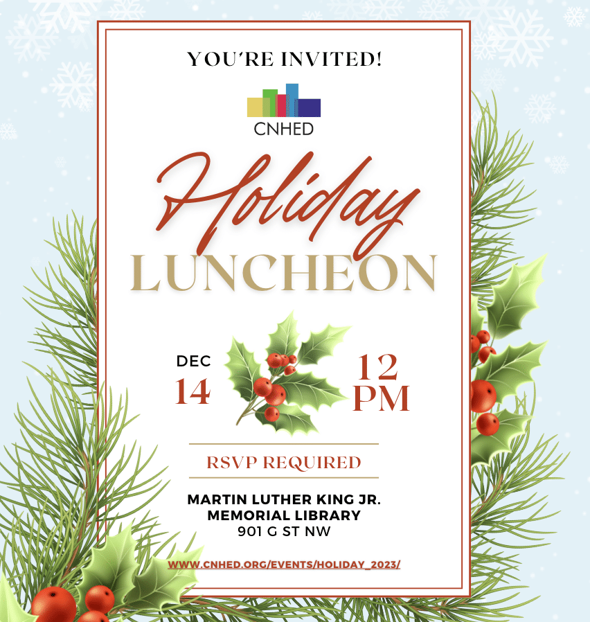 CNHED Annual Membership Meeting and Holiday Luncheon